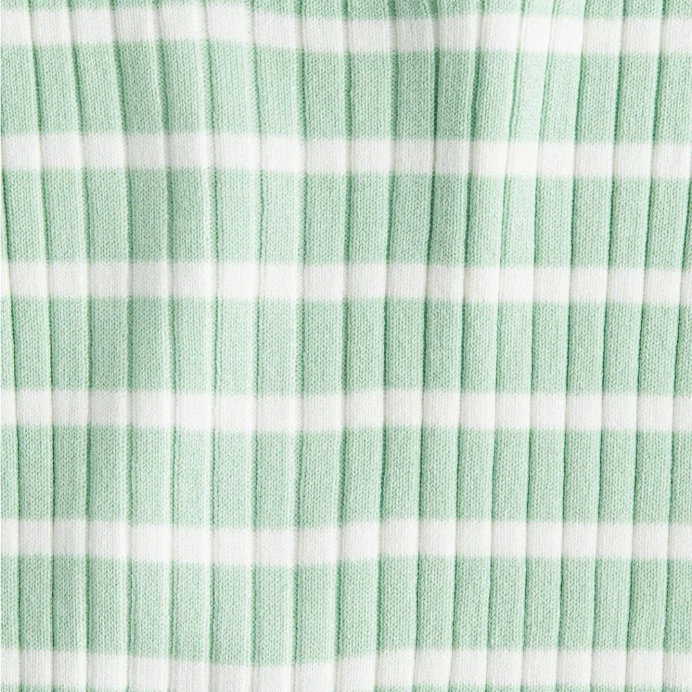 H&M Kids Mint and White Striped Tee